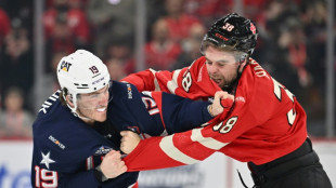 Fist-fights, anthem boos in stormy US, Canada ice hockey clash 