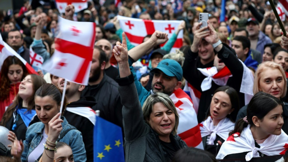 Rallying Georgians express fear, despair as 'anti-NGO' law looms