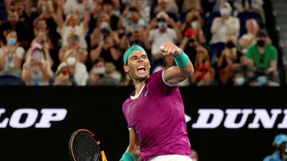 Open d'Australie: Nadal élimine Khachanov en 4 sets et passe en 8es