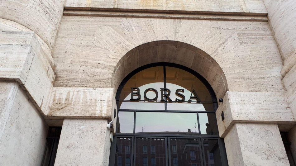 Borsa: Milano chiude in ribasso, Ftse Mib -1,22%