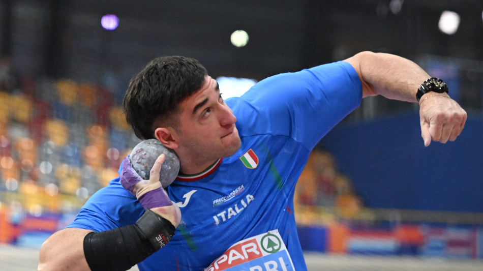 Euroindoor atletica: Fabbri eliminato nel getto del peso