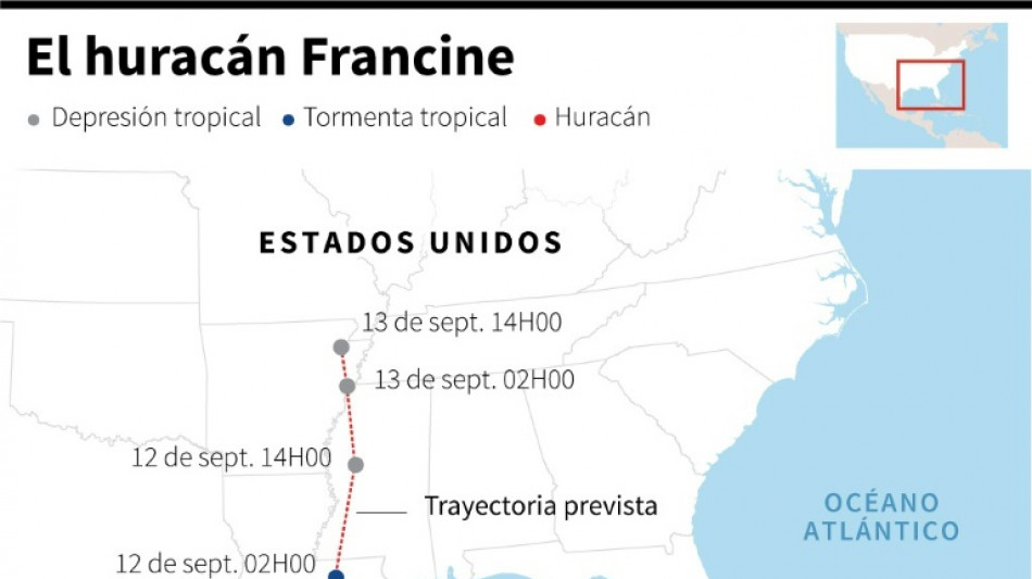 Huracán Francine causa inundaciones y cortes de luz en Luisiana, EEUU