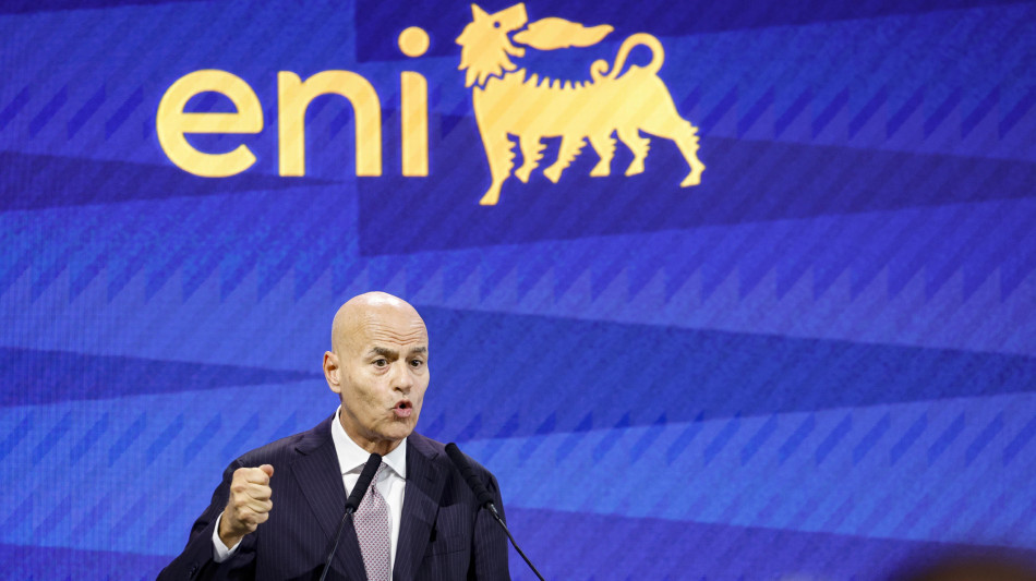 Descalzi (Eni), 'nel trimestre risultati oltre attese'