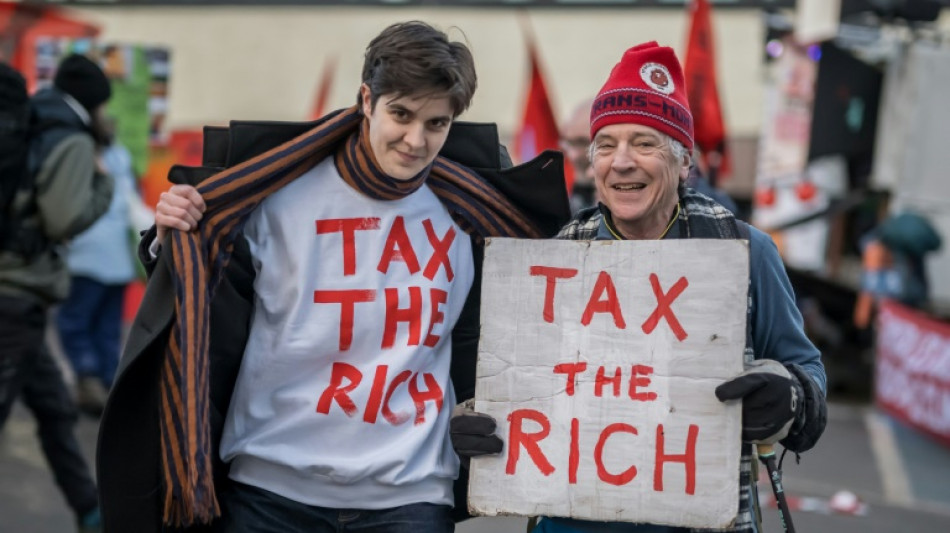 Hundreds of people protest ahead of Swiss Davos meeting