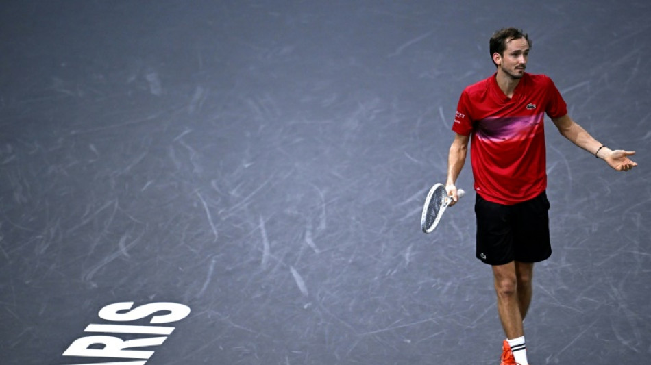 Tennis: Medvedev battu d'entrée au Masters 1000 de Paris