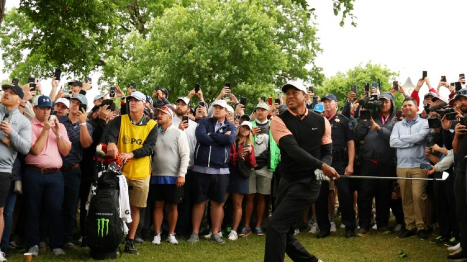 Limping Tiger struggles to nine-over 79 at rain-hit PGA