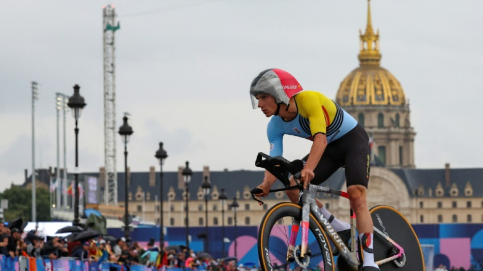 Olympic champion Evenepoel breaks hand, shoulder in postal van collision