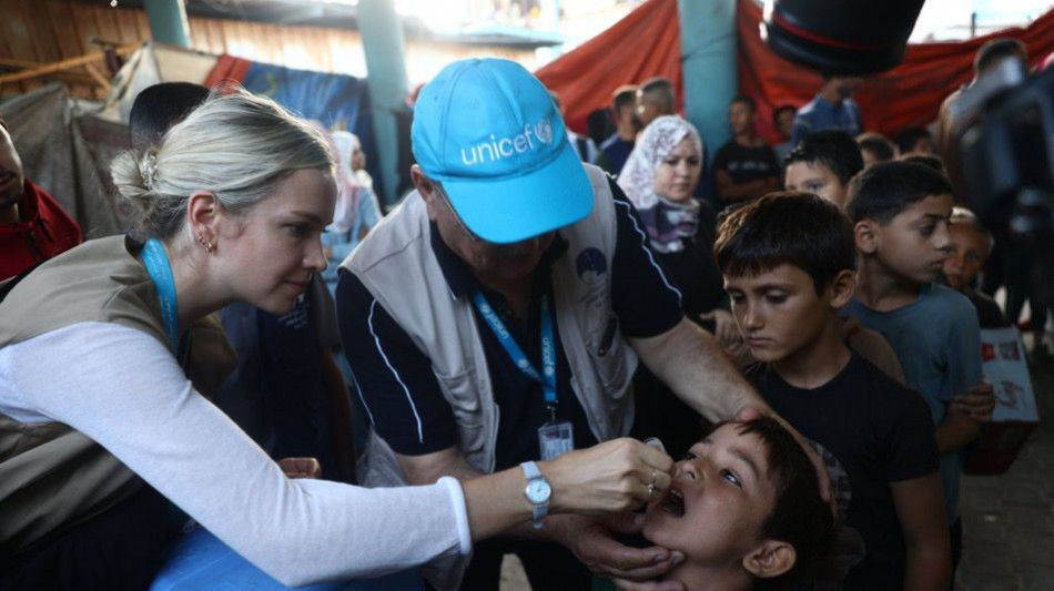 Unicef, a Gaza vaccinati 93 mila bambini in campagna antipolio