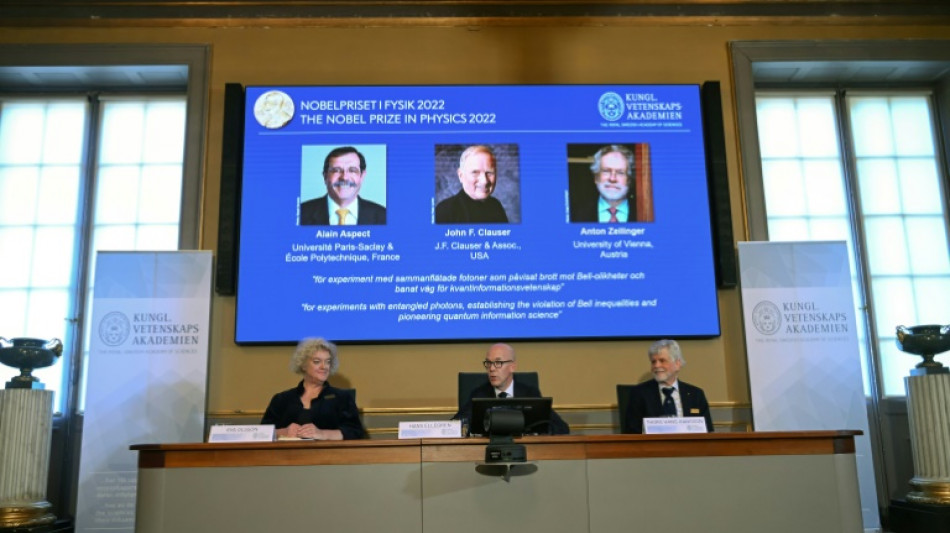 Le Nobel de physique à un trio franco-austro-américain du monde quantique