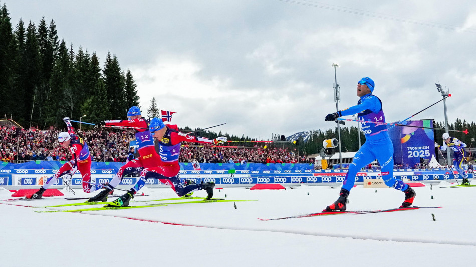 Mondiali sci nordico: Pellegrino quinto nella skiathlon