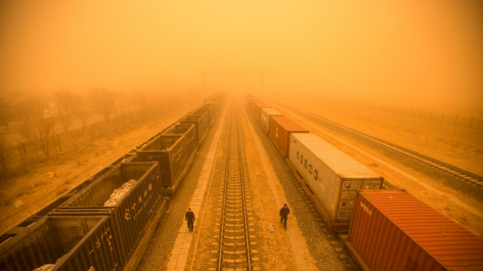 Une tempête de sable pollue l'air dans le nord de la Chine