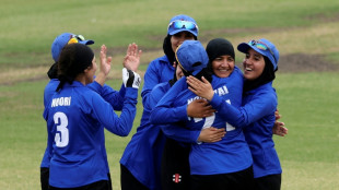 Afghan women cricketers reunite in first game after fleeing Taliban