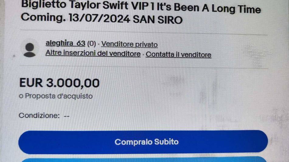 Codacons, fino a 13.300 euro per il concerto di Taylor Swift