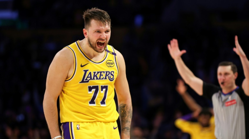 Doncic, James lead Lakers fightback as Knicks downed in thriller 