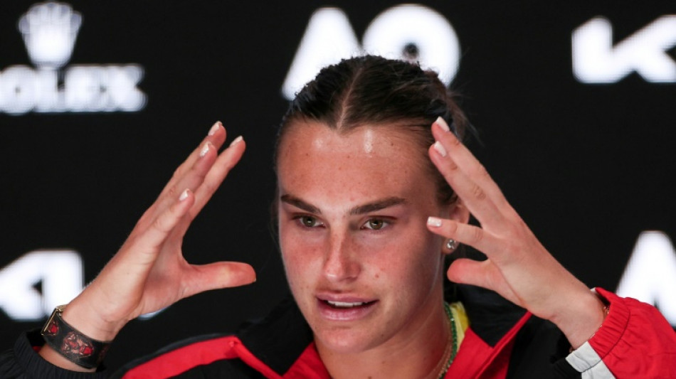 Sabalenka 'fully recovered' from Australian Open final loss