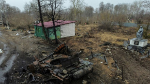 Destroyed tanks, church on frontline of battle for Kyiv