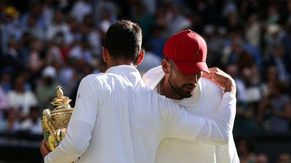Djokovic officially declares 'bromance' with Kyrgios after Wimbledon win