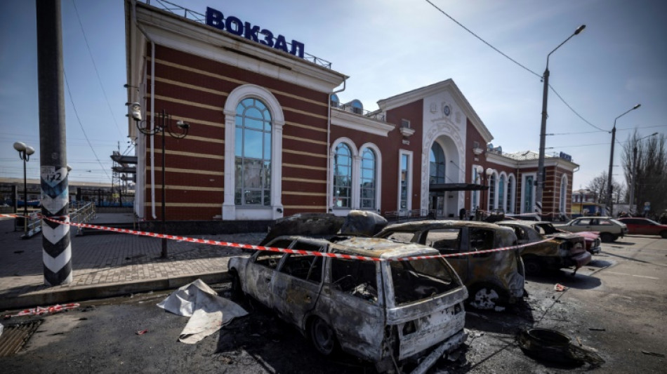 Fifty killed in train station strike as civilians flee east Ukraine