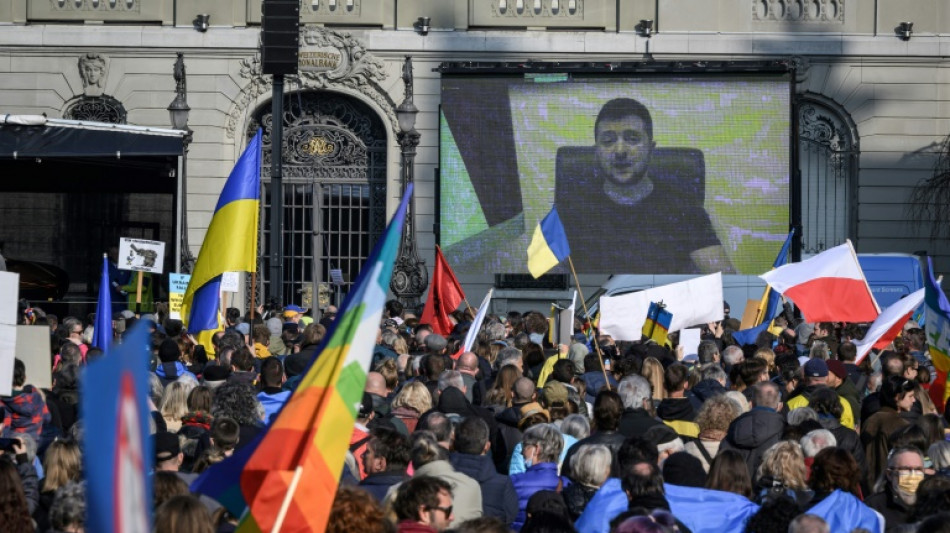 Zelensky blasts Swiss banks, Nestle over 'business as usual' with Russia