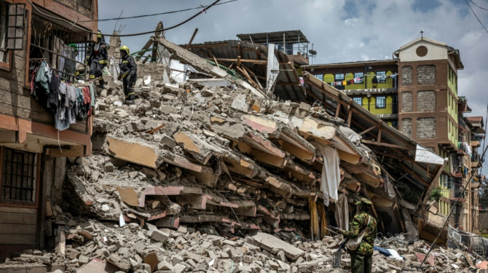 Eight-storey building collapses in Kenyan capital